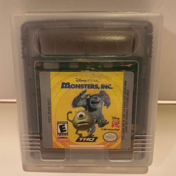 Nintendo | Other | Gameboy Color Disney Pixar Monsters Inc Gamecase ...